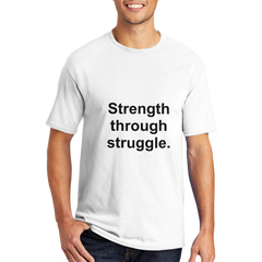 Polycotton Unisex Crewneck T-shirt White